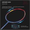 Ultra-light full carbon fiber badminton racket with high elasticity for college students.