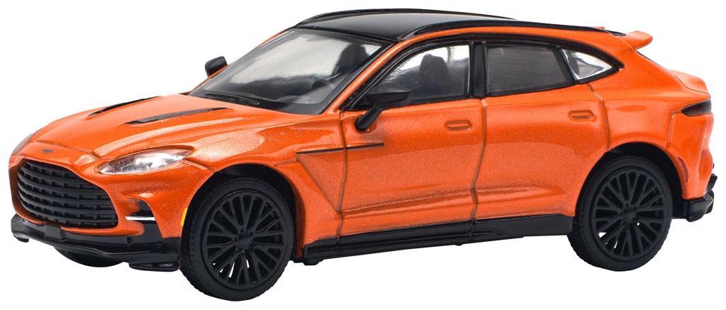 POP RACE ASTON MARTIN DBX 707 COSMOS ORANGE Completed Product 1/64 -