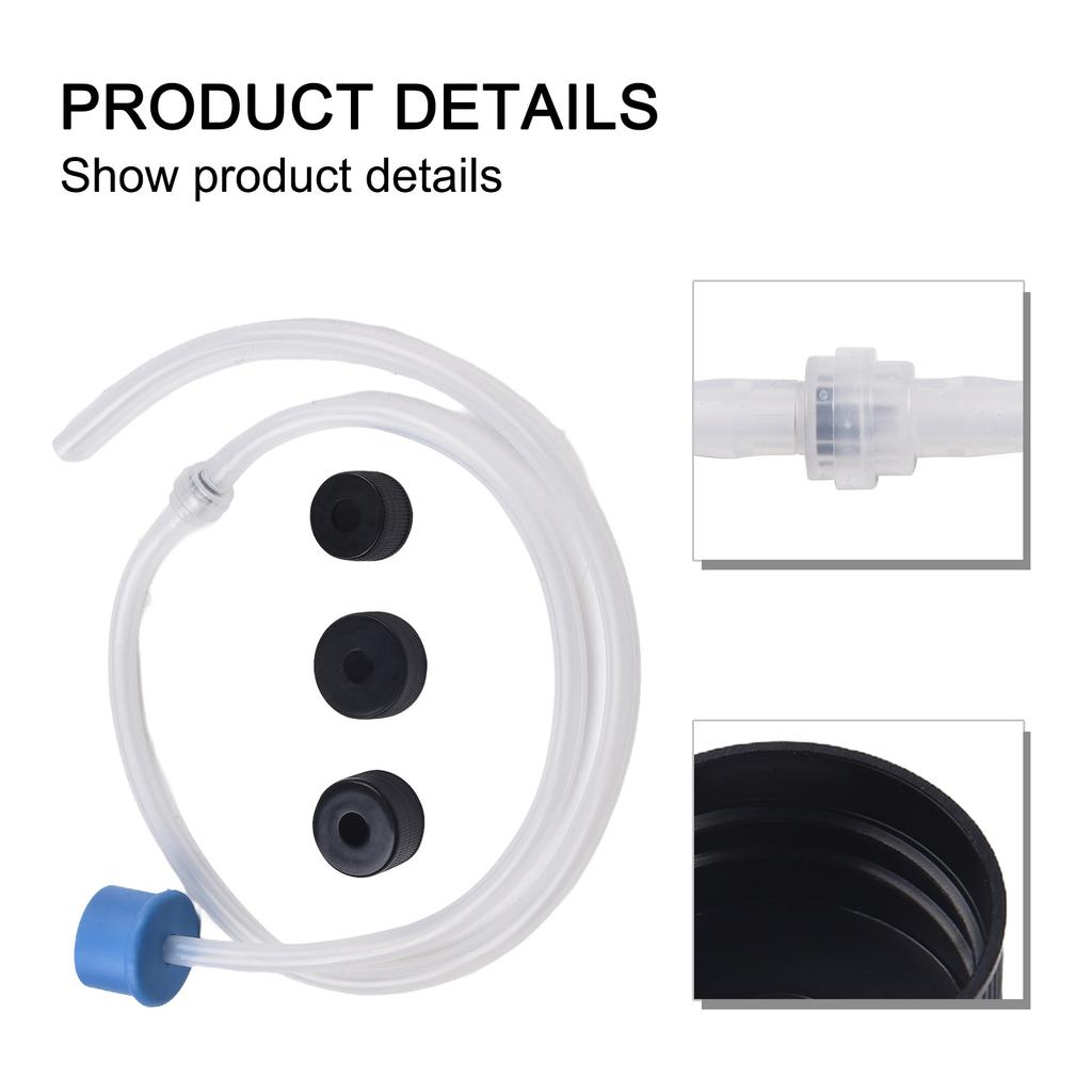 Silicone Soap Dispenser 1m Extension Hose Kit with Bottle Cover for Kitchen Sink