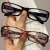 Japanese Korean Small Square Frame Glasses Women Retro Harajuku Clear Reading Blue Light Blocking Eyewear