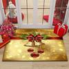 Christmas Floor Mat Red Festive Christmas Decorative Floor Mat Entry Door Non-slip Floor Mats for Home and Commercial Use