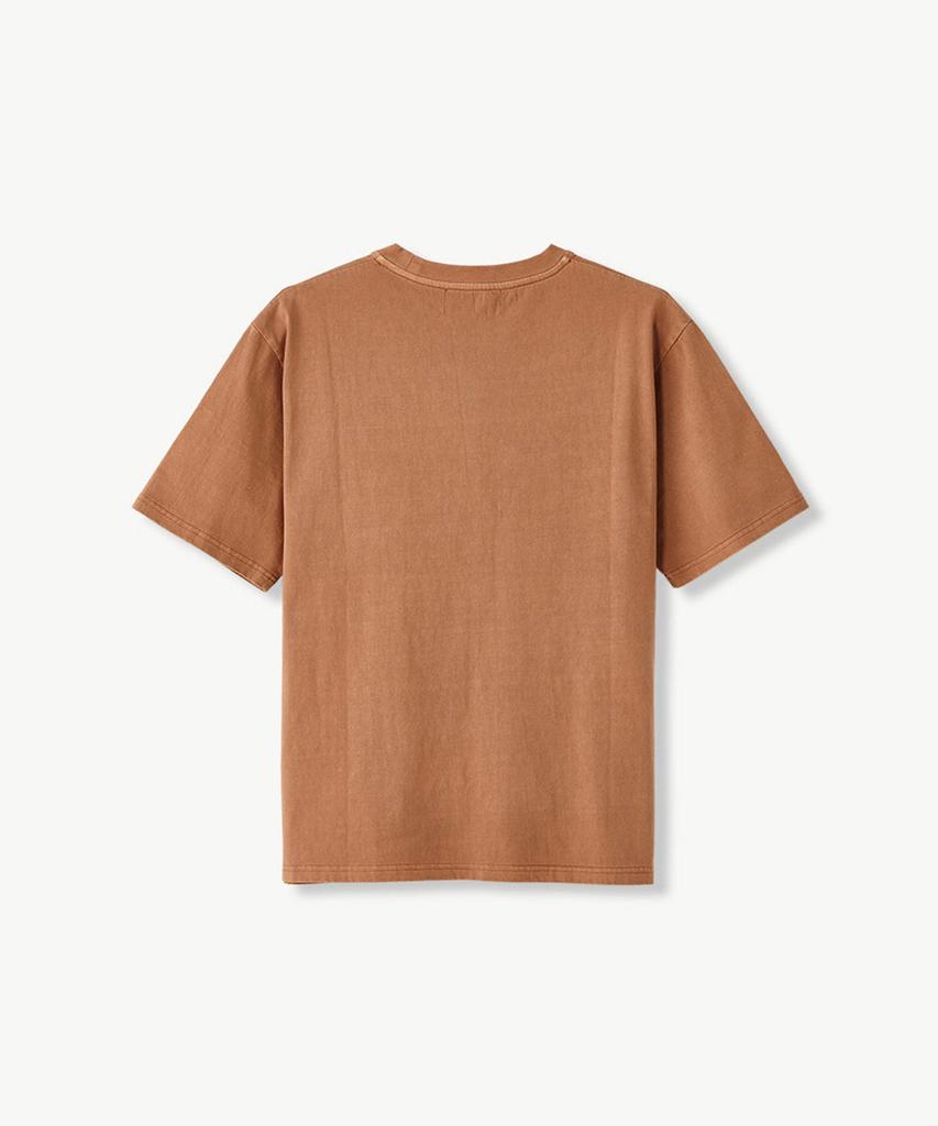 STCO Diems [Pigment Dyed] Pocket Round T-Shirt Orange (Oversized)_Dtsvb63Cso
