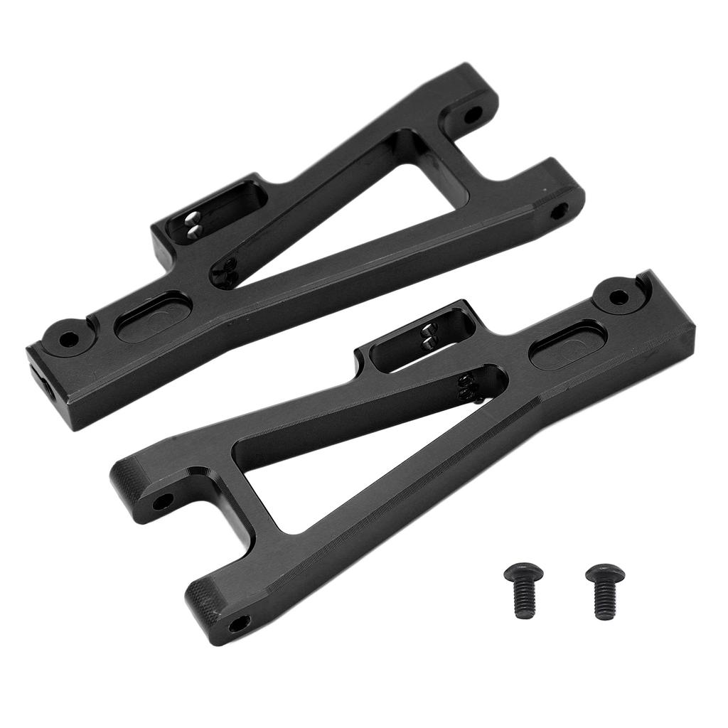 2Pcs Front Rear Lower Swing Arms Aluminum Alloy Lower Suspension Arm for JLB 1 10 Car Truck SeriesBlack