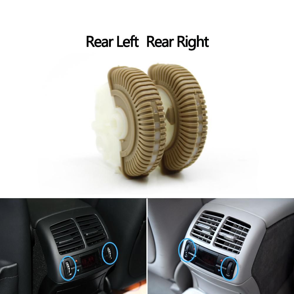 2PCS Front Rear Air Conditioning Control Roller AC Vent Base Rolling Wheel For Benz E Class W211 E200 E300 E230 E260 E280