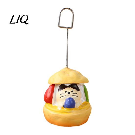 Multi-functional Card Holder Memo Holder, Resin Cartoon Animal Paper Photo Clip Stand, Display Notes Messages for Office Desk Organizer