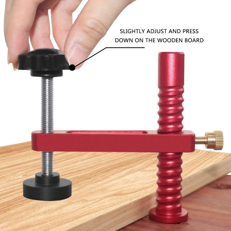 Aluminum Dog Clamps Quick Acting Hold Down, 19mm/20mm Holes Hold Down Clamps for Woodworking Table Workbench Accessories