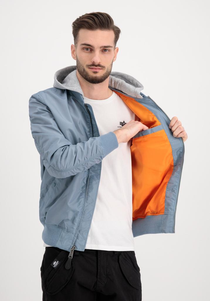 Winter Jacket Alpha Industries MA-1 TT Hood (196108) (196108-134) Blue