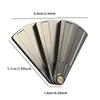 Metal Edc Fingertip Folding Fan Pressure Reducing Push Card Mechanical Coin Toy Anti Stress Relief Sensory Fidget Toy For Adults