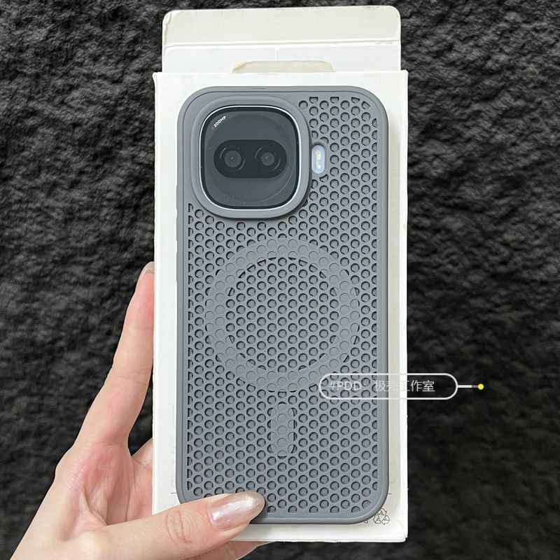 For Vivo iQOO 15R iQOO Z11 Turbo Case Magnetic Honeycomb Hole Heat Dissipation PC Silicone Skin Feel Cover Non-Slip Bumper