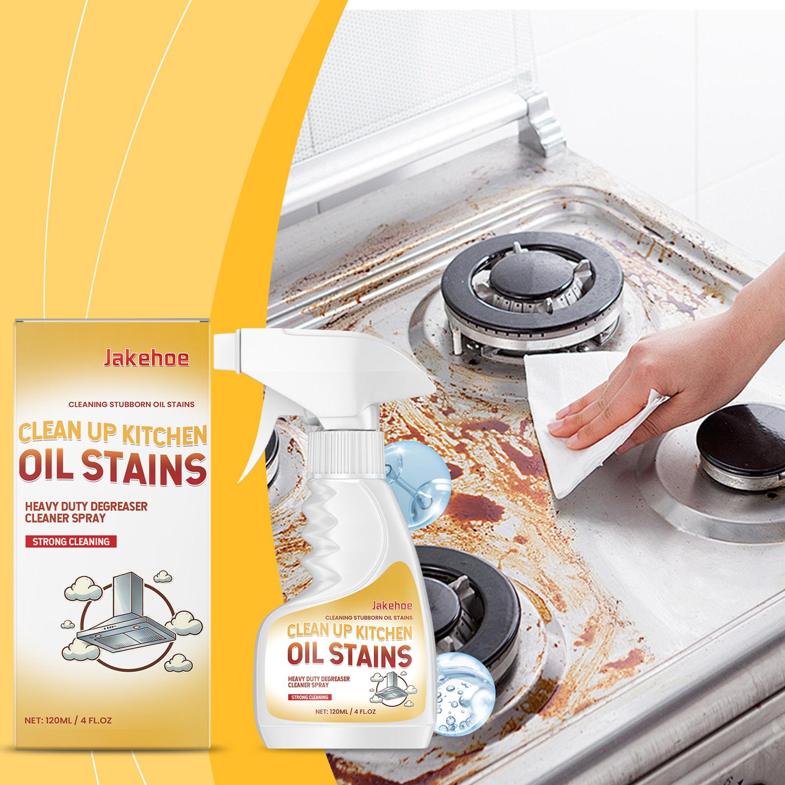 Кухонный очиститель Мощное средство для удаления жира Мощный кухонный обезжириватель Очиститель от масляных пятен для жира Плиты Духовки Вытяжки Посуды 120ml