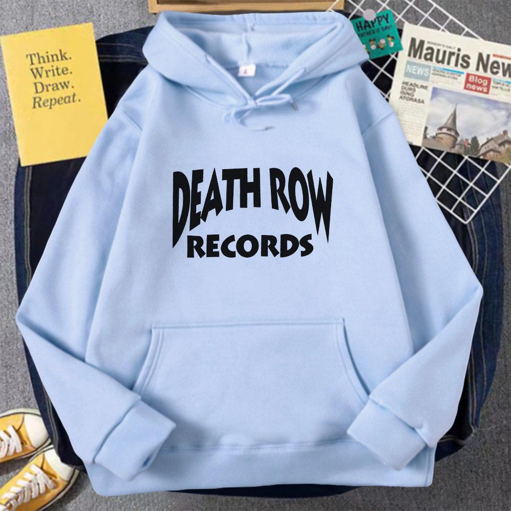 Cool Death Row Records LOGO Men Hoddie Fashion Casual Hoodies Long Sleeve Women/men Spring/Autumn Sweatshirt Harajuku Hip Hop