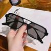 Vintage Retro Quadratische Sonnenbrille Frauen Vintage Reise Kleine Rechteck Sonnenbrille Für Frauen männer frauen Doppel strahl brille