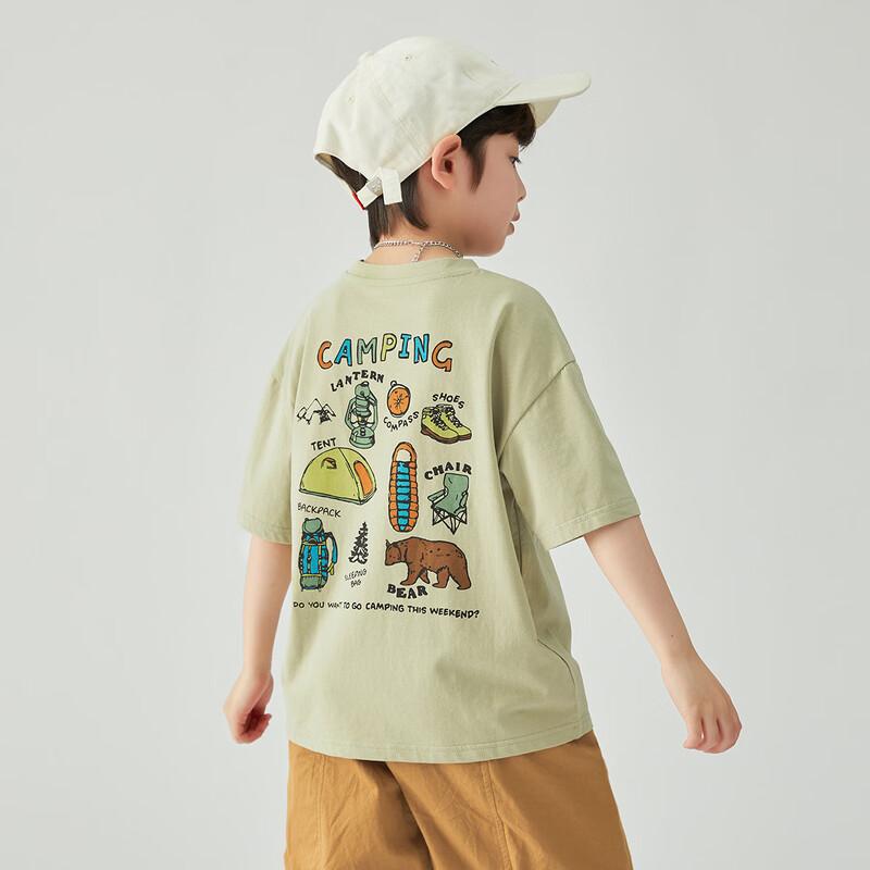 Boys' Camping Style Cool Short Sleeve T-Shirt