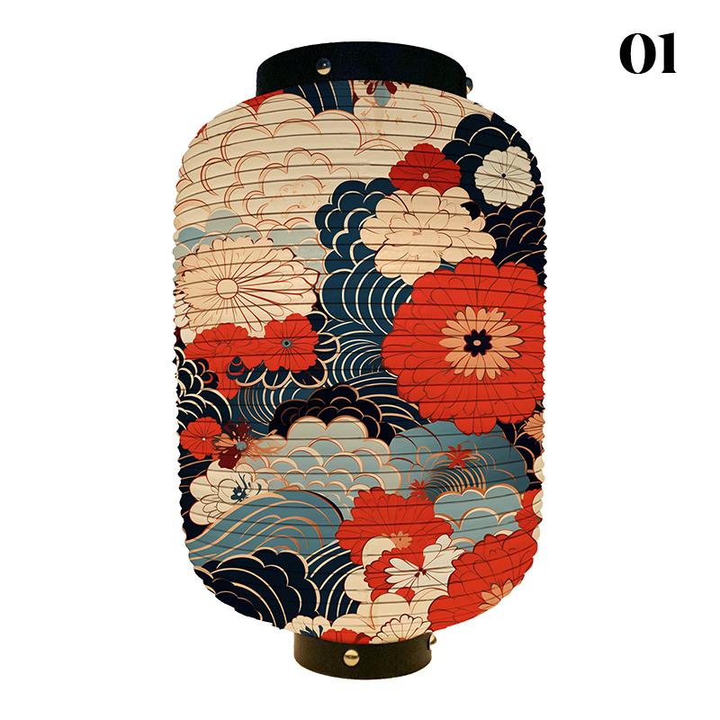 Luxury New Japanese Lanterns Classic Japan Wave Printed Pub Restaurant Hotel Decoration Festival New Year Party Hangings Lantern