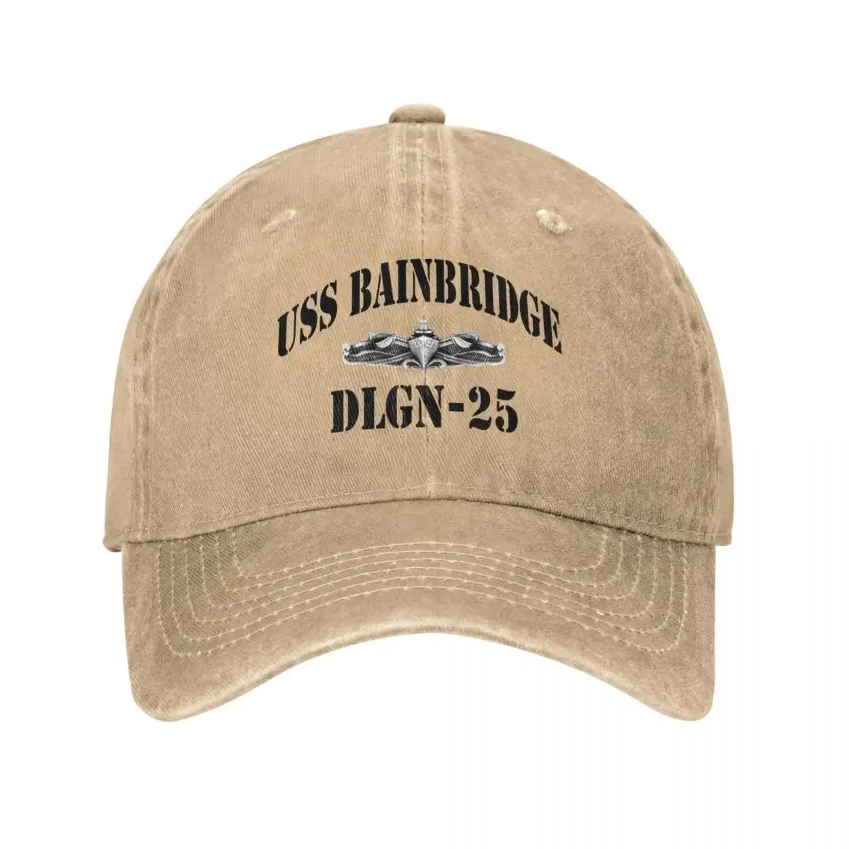 

USS BAINBRIDGE (DLGN) SHIPS STORE Baseball Cap Custom Cap Hat Unisex For The Sun Women Caps Unisexs