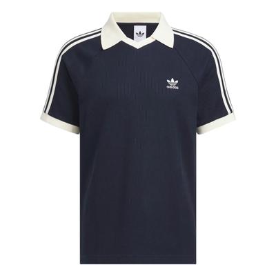 Camiseta de Manga Corta Raglán con Logo Rayado Originals Tops Unisex Azul KB5461