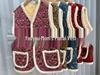 2025 Women's Autumn Winter Elderly Mother's Collarless Cardigan Vest - Versatile Shawl Jacket for Grandma