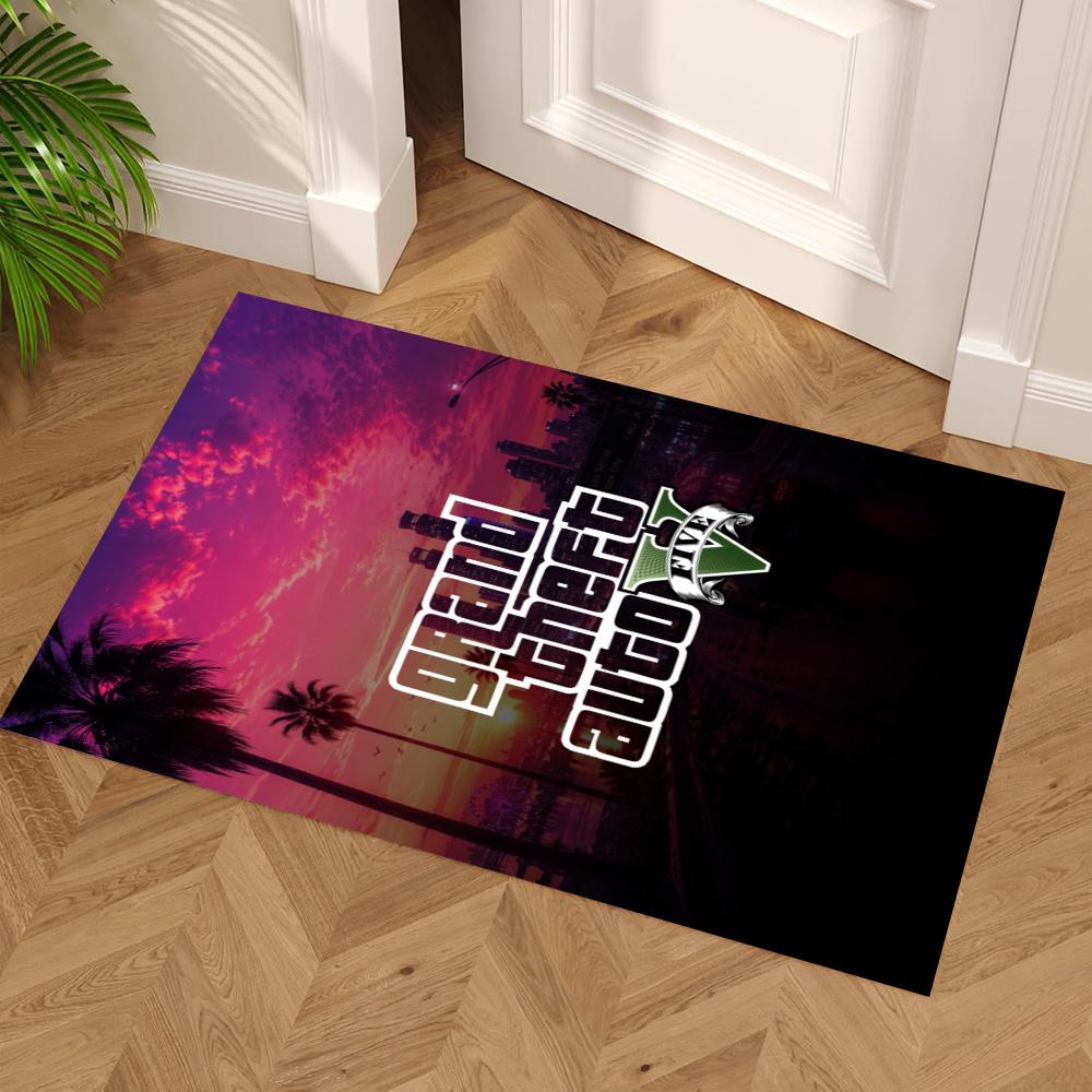 Gta Area Rug Design For Dormitory Living Rooms Balcony Outdoor Antislip Carpet Anime Office Decor Best For Christmas