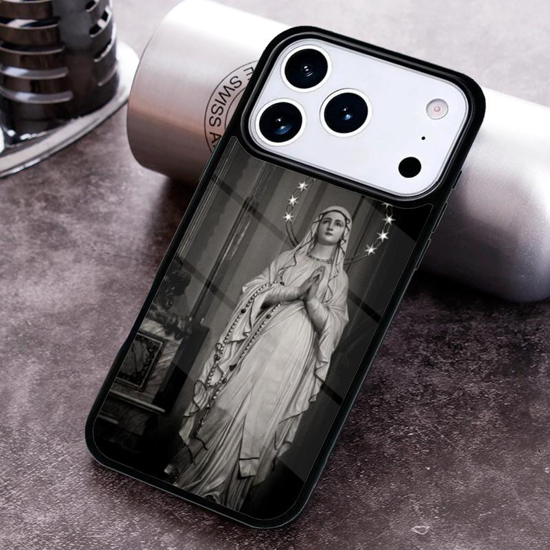 Virgin Mary Christian Phone Case For iPhone 17,16e,15,14,13,12,11,Mini,Pro,MAX soft Silicone Cover