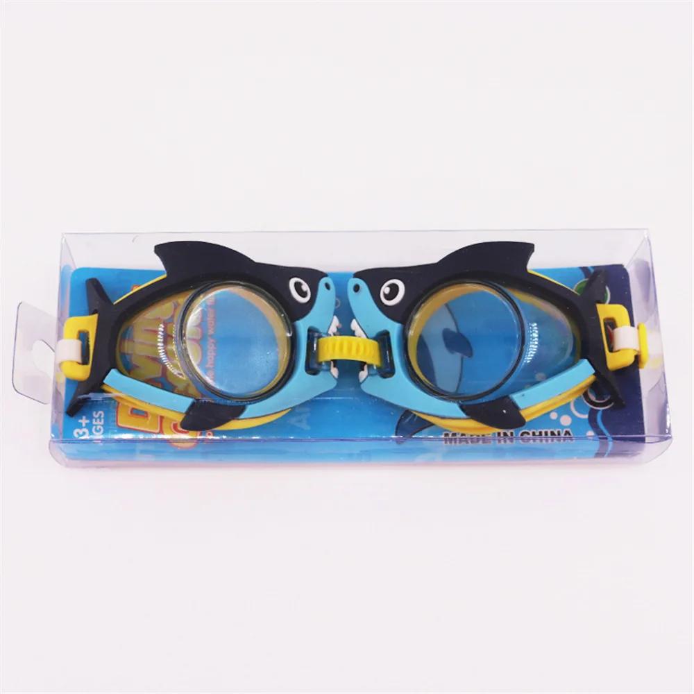 Kids Swimming Glasses One - Piece Cartoon Goggles for Children Comfort Waterproof Diving Equipment