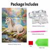 Elegant Horse Pearl Kit 5D DIY Round Rhinestone Art for Adults Relaxing Handmade Wall Decor National Day Gift Frameless Design
