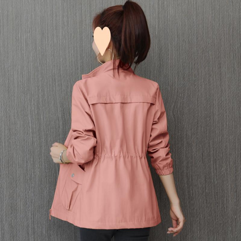 trench coat 2025 new spring clothes waist thin small women spring and autumn women stand-up collar foreign style age-reducing jacket
