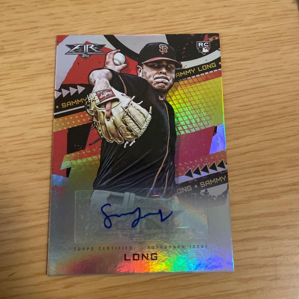 Used Chiba Lotte Marines MLB version Sam Long autograph card