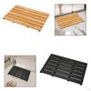 Bamboo Bath Mat, Quick-drying, Non-slip, for Entrance Area, Bathtub, Spa, Toilet