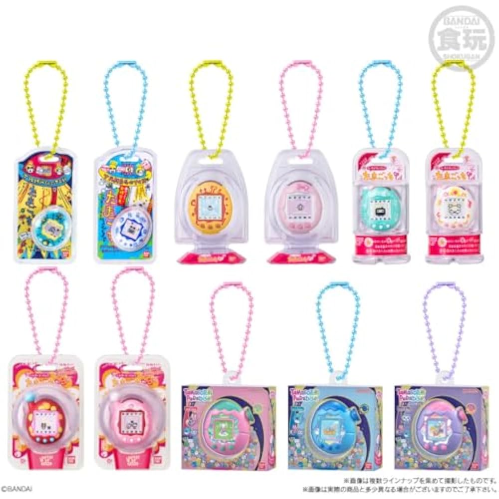 Tamagotchi Okashi Egg Borocchi Package 3 10-Pack Box with Charm (Food Toy)