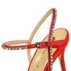 Women's Thin Heel 9.5cm High Heel Silk Satin Pointed Hollow Out Summer Shoes Rhinestone One-sided Belt Sandals