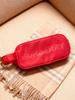 Burberry Red Nylon Makeup Bag Large Capacity Travel Cosmetic Wash Bag with Hand Strap for Women Daily Vacation