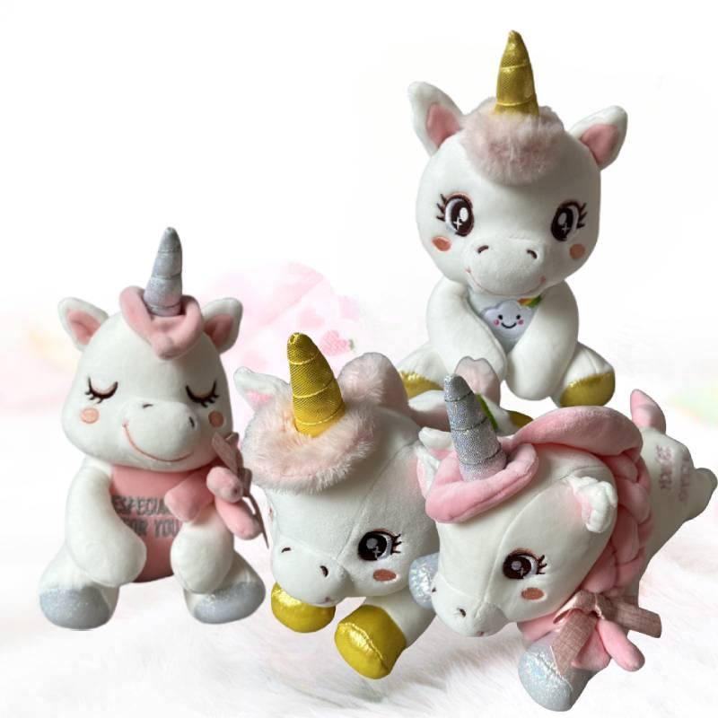 Cute Unicorn Plush Toy Doll With Soft Short Fur Perfect For Sleeping And Cuddling Ideal Gift For Kids 20cm Sitting Style