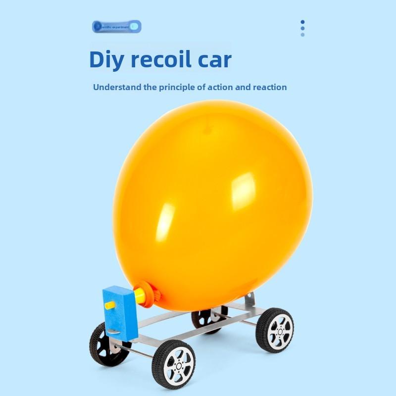 Air Power Science Toy With Car Model For Kids Educational Diy Experiment Set