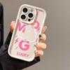 Letter Little Ghost Applicable to iPhone17PorMax Mobile Phone Case 14 Apple 13 Frosted 12/15 Premium Generation