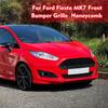 Front Bumper Centre Grille For Ford Fiesta Zetec-S JA8 MK7 7.5 2013-2017 Front Racing Sporty Grille Upper Lower Grill Cover