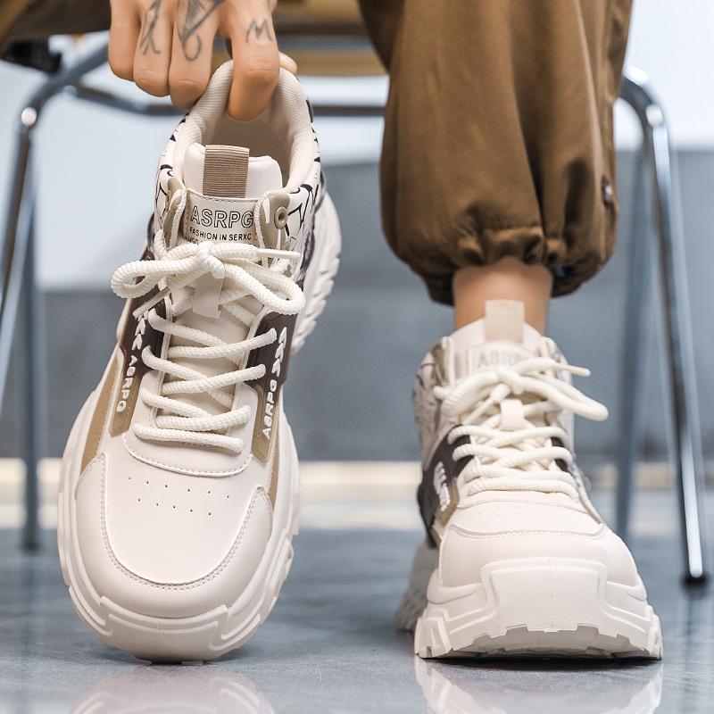 New Men's Fashion Casual Low Top Sports Shoes Students Thick Sole Comfortable Sneakers Boys Male Classic Breathable Basketball Shoes