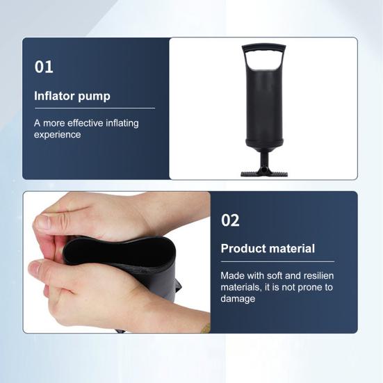 Manual Air Pump Fast Inflation Hand Pulled Air Pump Easy To Use Compact Portable Two-Way Handheld Inflatable Air Pump