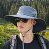 WTEMPO Uv-resistant Summer Hats Men's Hiking Fishing Bucket Hats Couple Outdoor Tourism Mountaineering Large Brimmed Sun Hats