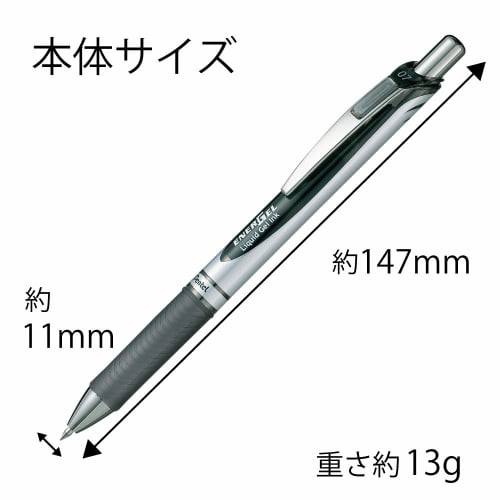 Pentel Ballpoint Pen Gel Ink Energel Retractable 0.3mm AMZ-BL77-3 3 Colors
