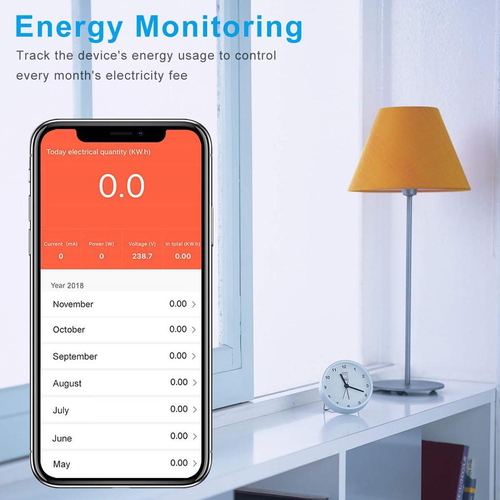 Homlly Basic 16A WiFi Socket Smart Plug Remote Control Smart Home For Alexa/Google Home