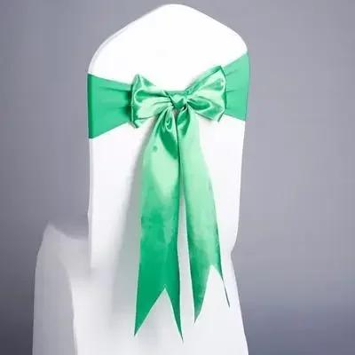 Wedding Decoration Satin Chair Sash Colour Design Bow Tie Birthday Party Festival Hotel Show Shiny Look Luxury Dining Room