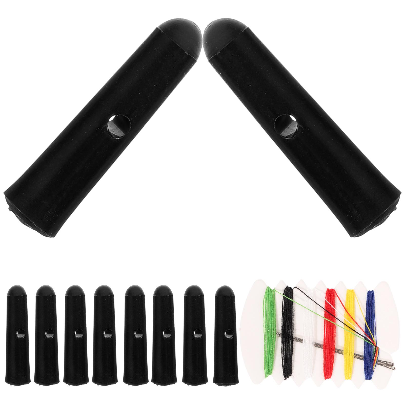 10 Pcs Umbrella Tail Beads Long Handle Repair Parts Accessories Head Folding Bone Covers Foldable Metal Replacement