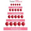 Cupcake Accessories Ball Cake Picks Colorful Pearl Ball-Shaped Toppers Decorative Inserts for Birthday Wedding Party Decorations