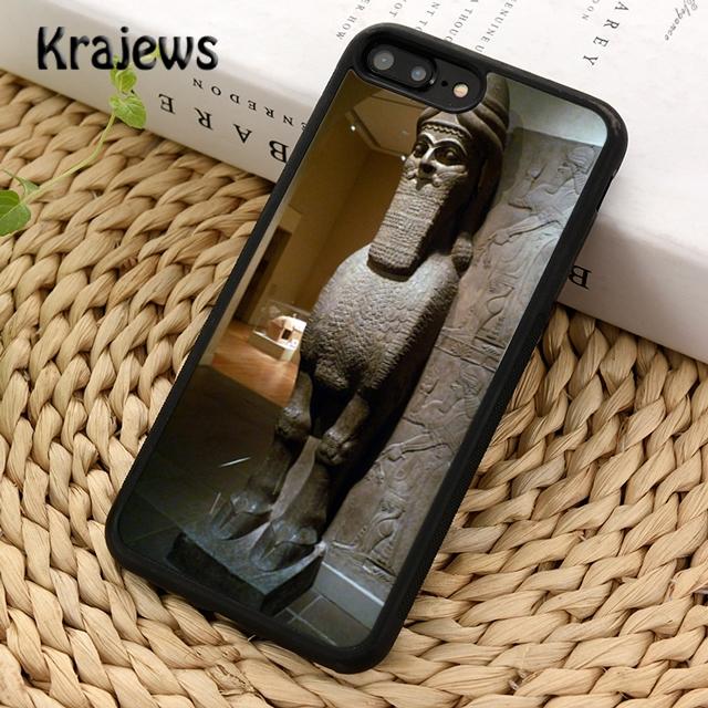 Krajews Lamassu Assyrian Mesopotamian Phone Case Cover For iPhone 17 Air 16 15 14 plus 12 13 pro max Fundas