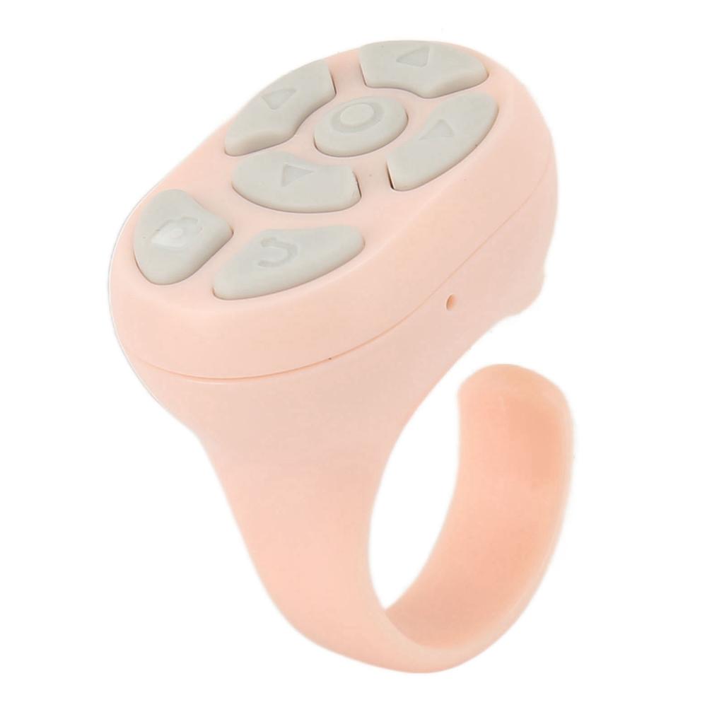 Remote Control Scrolling Ring Bluetooth 5.3 APP Page Turner Camera Shutter Remote Selfie Button Clicker with Charging