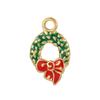 CARLIDANA Enamel Christmas Trees Santa Claus Snowman Charms DIY for Earrings Bracelets Pendants Making DIY Jewelry Accessories