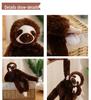 Cartoon Long-Armed Monkey & Baby Orangutan Lemur Sloth Plush Toy for Kids