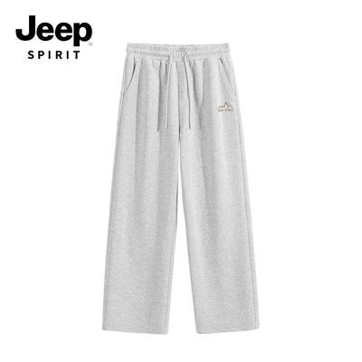 JEEP SPIRIT Herren Locker geschnittene Straight-Leg Casual-Sweathose