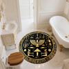 Ancient Egyptian Pattern  Round Area Rug,Carpet Rug for Living Room Bedroom Sofa Playroom Decor,Non-slip Floor Mat