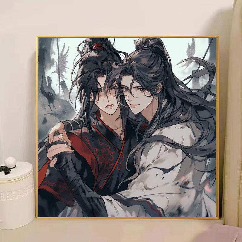 Kit Pittura ad Olio Digitale Anime Demon Slayer Fai da Te per Bambini